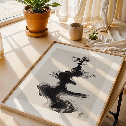 Ink Art Unalome Art Print