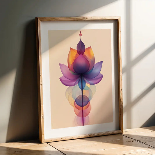 Lotus Unalome Print