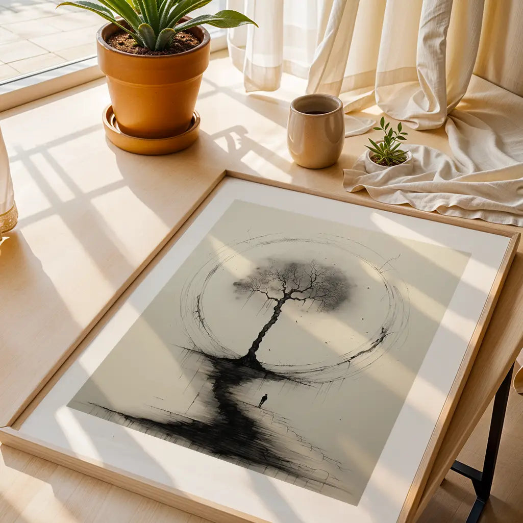 Circle of Life Poster – Tree within the Ensō